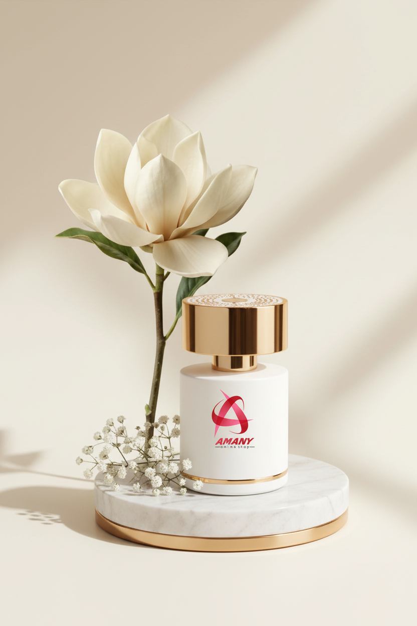 AMANY White Bottle with Magnolia